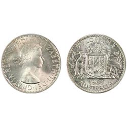 1963 Australian QEII Florin - PCGS MS 65