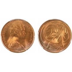 1966 Australian Two Cent - PCGS MS 66RD