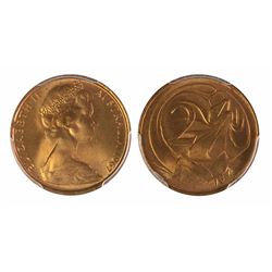 1967 Australian Two Cent - PCGS MS 65RD