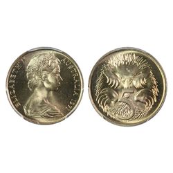 1971 Australian Five Cent - PCGS MS 68