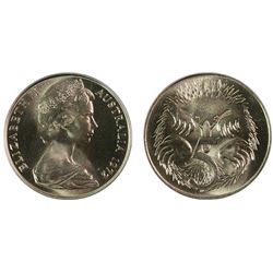 1972 Australian Five Cent - PCGS MS 66