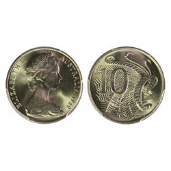 1969 Australian Ten Cent - MS 67