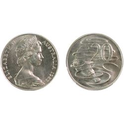 1983 Australian Twenty Cent - PCGS MS 67