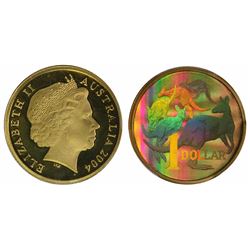 2004 Australian "Holographic Kangaroos" One Dollar - PCGS PR 68DCAM