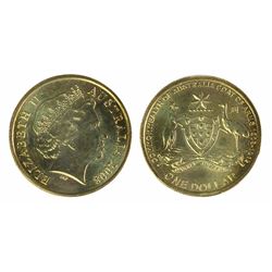 2008-S Australian "Coats of Arms-Privy Mark" One Dollar MS 66