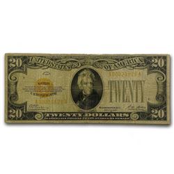 1928 $20 Gold Certificate VG