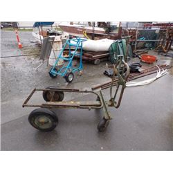YARD CART - 4 WHEEL AND HANDLE