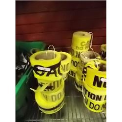 ROLLS OF SAFETY TAPE - 10 ROLLS PER LOT