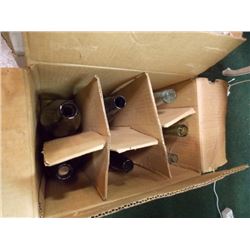 BOX OF ASSORTED VINTAGE COLLECTOR BOTTLES