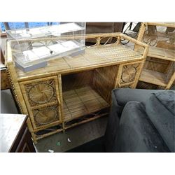 WICKER DESK / VANITY