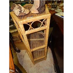HEXIGON WICKER STAND - 3 SHELF