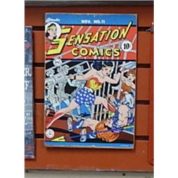 TIN SIGN - SENSATION COMICS