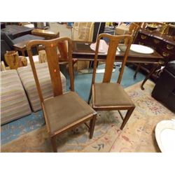 VICTORIAN ROUND DINING CHAIRS- (LATE 1800'S TO EARLY 1900'S) - 6 X BID