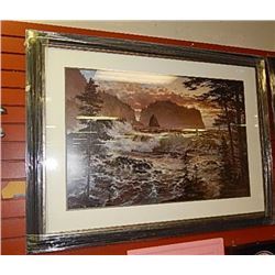 FRAMED PRINT - ISLANDS AT EVENTIDE - COREN D ADAMS - GALLERY ESTIMATE ~$625