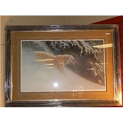 FRAMED LIMITED EDITION PRINT - MOMENTUM - SIBERIAN TIGER - ROBERT BATEMAN - GALLERY ESTIMATE ~$1625