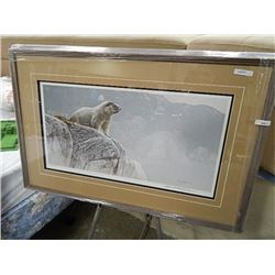 FRAMED LIMITED EDITION PRINT - HOARY MARMOT - ROBERT BATEMAN - GALLERY ESTIMATE ~$1125