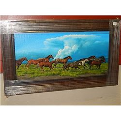 FRAMED LIMITED EDITION PRINT - RUNDS WITH THE WIND - A.J.KING - GALLERY ESTIMATE ~$825