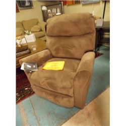 NEW FABRIC ROCKER RECLINER - BROWN