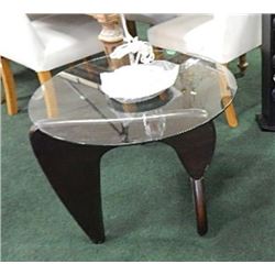 NEW GLASS TOP SIDE TABLE