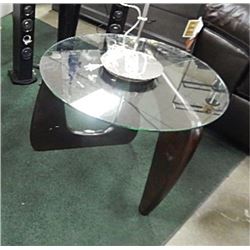 NEW GLASS TOP SIDE TABLE