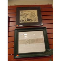 PICTURE - SHIP AND PICTURE FRAME