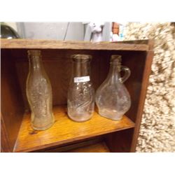 VINTAGE COLLECTOR BOTTLES - 1 COLA - 3 TTL