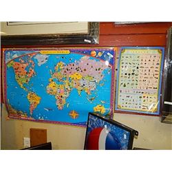 PRINT -  MAP OF WORLD