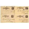Image 1 : Four Territorial Terminus Postal Cards