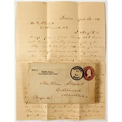 Toston, Broadwater Territorial Cover and Letter