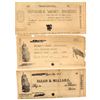 Image 1 : Virginia City, Montana Territorial Hand-drawn Check Proofs c.1860s