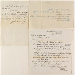 Three Blackfoot, Montana Letters (1874, 1875, 1876)