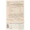 Image 1 : Deer Lodge Billhead for Clothes Bought for Discharged Convict (w/ Governor & Warden Signatures)
