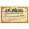 Image 1 : Potts & Harrison Horse Company Stock Certificate signed by the son of President Benjamin Harrison
