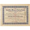 Image 1 : No. 1 Stock Certificate issued to Copper King William A. Clark, Colusa-Parrot Mining & Smelting Comp