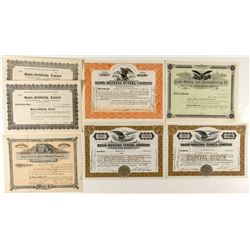 Seven Basin, Montana Mining Stock Certificates