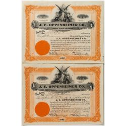 Oppenheimer Stock Certificates