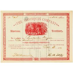 The Algonquin Company Stock Certificate