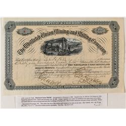 Whitlatch Union Mining & Milling Co. Stock Certificate