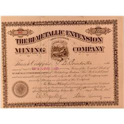 The Bi-Metallic Extension Mining Company Stock Certificate