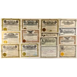 15 Montana Mine Stock Certificates