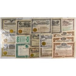 17 Montana Gold Mine Stock Certificates