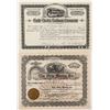 Image 1 : Railroad & Mining Stock Certificate Pair signed by "Copper King" W.A. Clark