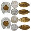 Image 1 : Five Absarokee Tokens (Saloon, Bank) (Absarokee, Montana)