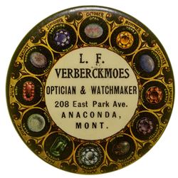 L. F. Verberckmoes, Optician & Watchmaker, Advertising Mirror (Anaconda, Montana)