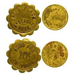 Two R-7 Brockway Tokens (Brockway, Montana)