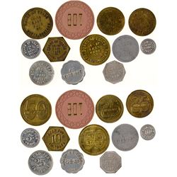 Twelve Board of Trade Tokens (Butte, Montana)