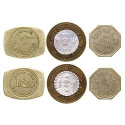 Three Butte Tokens: Different Metals (Butte, Montana)