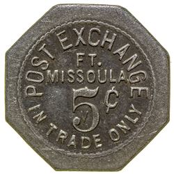 Post Exchange Token (5c) (Fort Missoula, Montana)