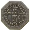 Image 1 : Post Exchange Token (5c) (Fort Missoula, Montana)