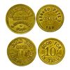 Image 1 : Bronco Pete's Colusa Bar & Meaderville Bakery Tokens (Meaderville, Montana)